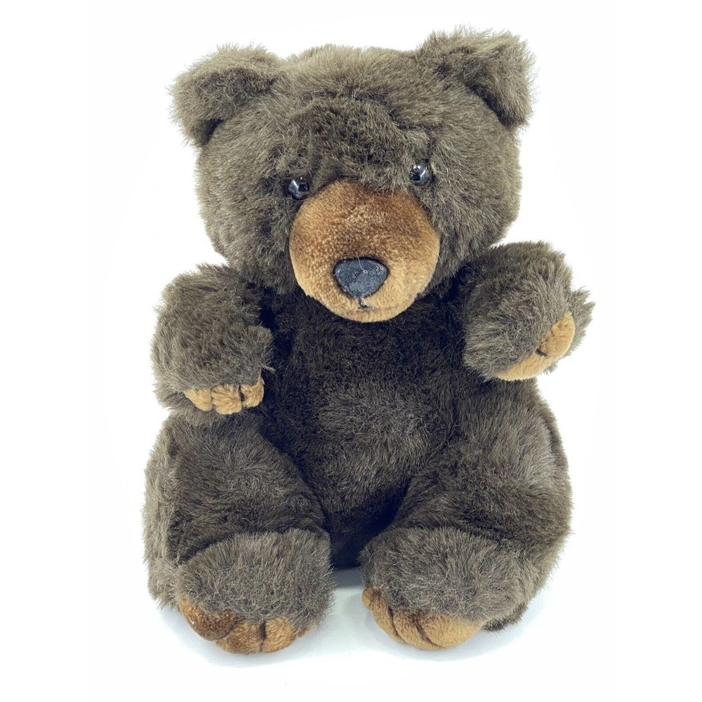 Vintage 1982 America Wego Begging Bear 12 Inch Brown Plush Stuffed Animal Toy
